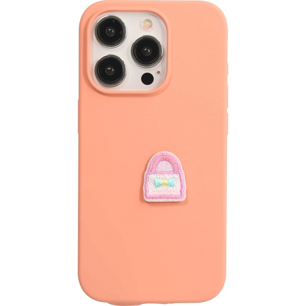 Autocollant sticker pour téléphone/tablette/ordinateur brodé en 3D - Cute handbag