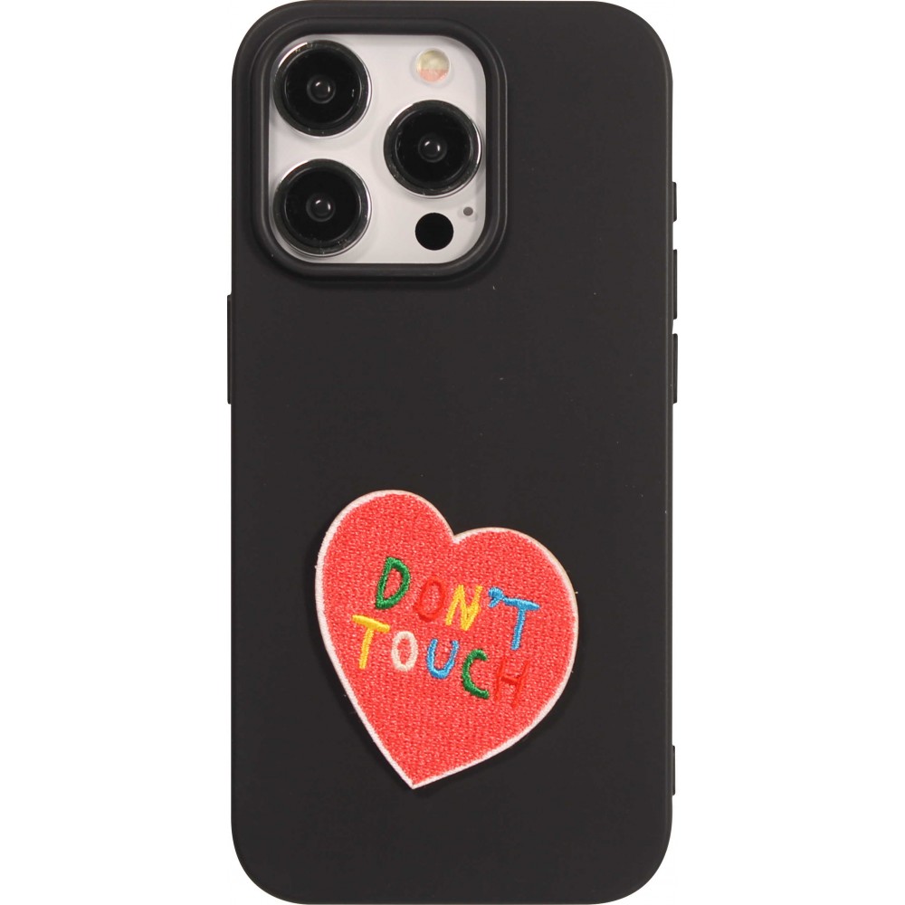 Sticker Aufkleber für Handy/Tablet/Computer 3D gestickt - Dont touch