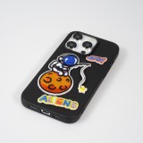 Sticker Aufkleber für Handy/Tablet/Computer 3D gestickt - Happy Avocado