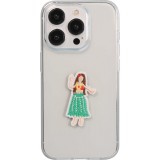 Sticker Aufkleber für Handy/Tablet/Computer 3D gestickt - Hawaiian Dancer Girl