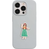 Sticker Aufkleber für Handy/Tablet/Computer 3D gestickt - Hawaiian Dancer Girl