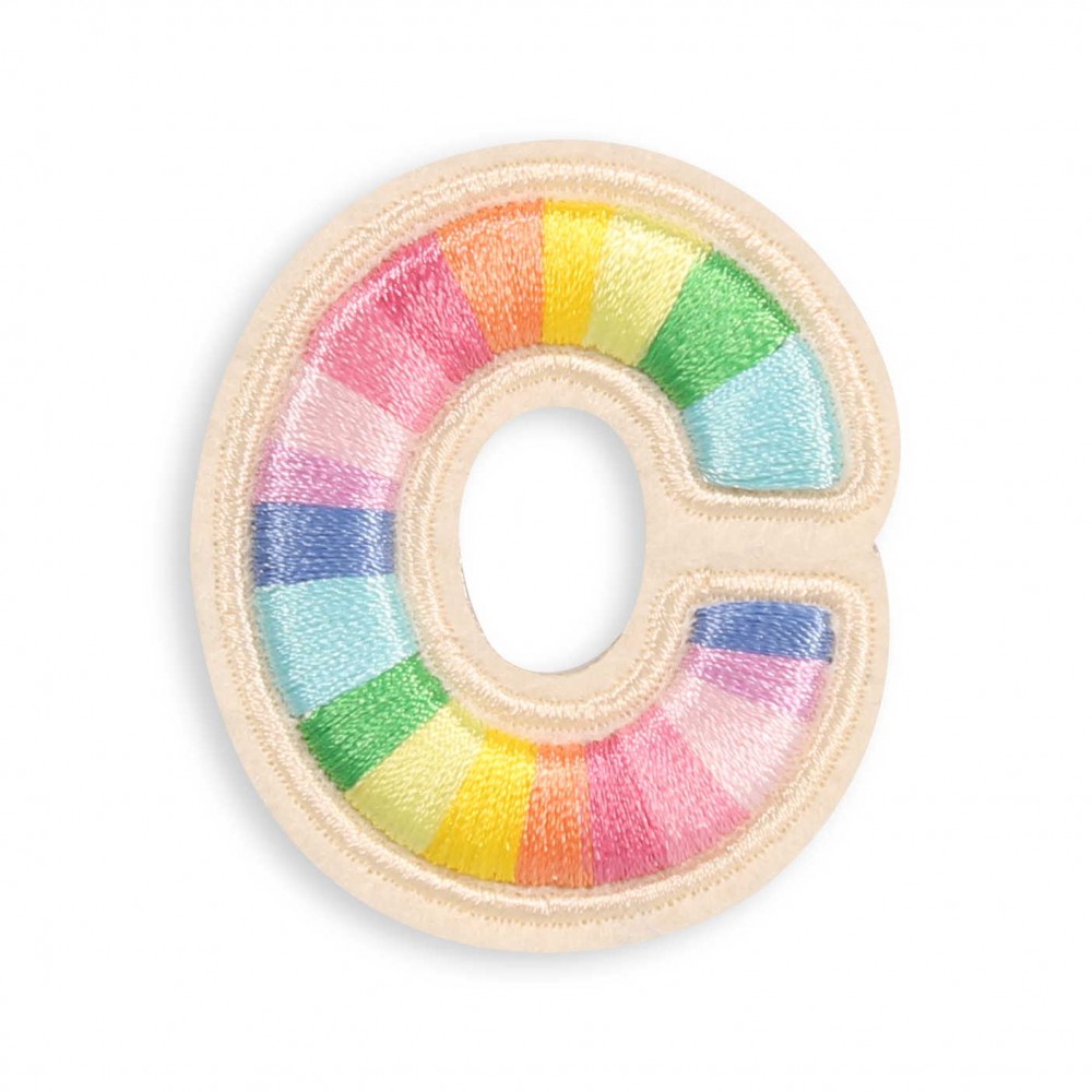 Sticker Aufkleber für Handy/Tablet/Computer 3D gestickt - Lettre C