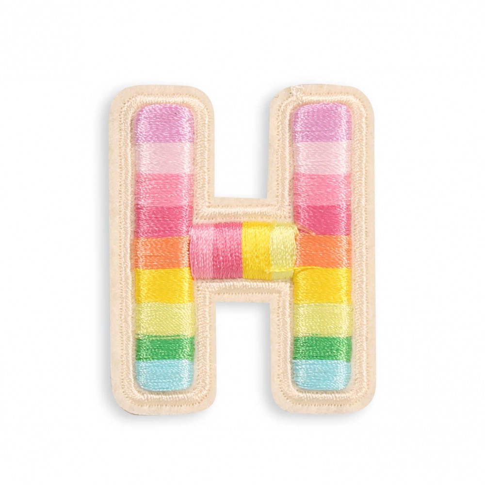 Sticker Aufkleber für Handy/Tablet/Computer 3D gestickt - Lettre H