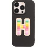 Sticker Aufkleber für Handy/Tablet/Computer 3D gestickt - Lettre H