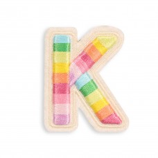 Sticker Aufkleber für Handy/Tablet/Computer 3D gestickt - Lettre K