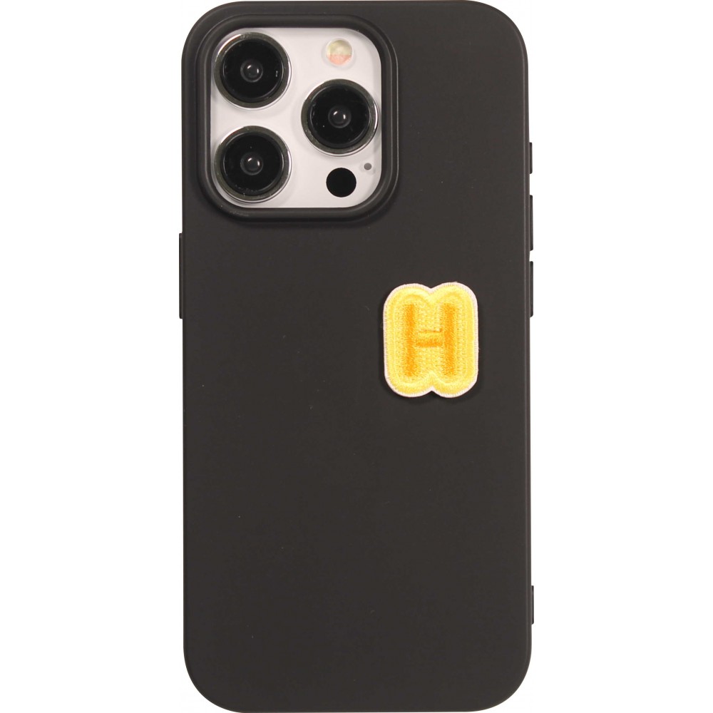 Sticker Aufkleber für Handy/Tablet/Computer 3D gestickt - Mini Lettre H