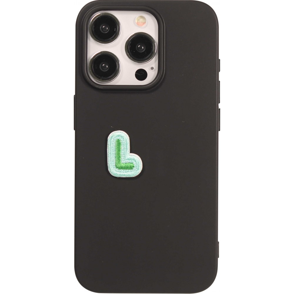 Sticker Aufkleber für Handy/Tablet/Computer 3D gestickt - Mini Lettre L