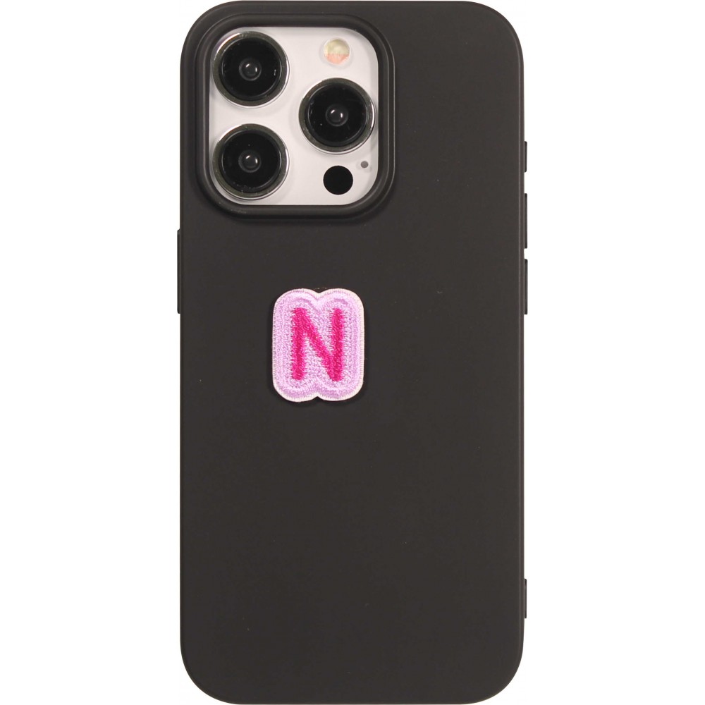 Sticker Aufkleber für Handy/Tablet/Computer 3D gestickt - Mini Lettre N