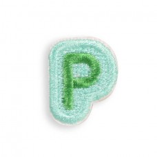 Sticker Aufkleber für Handy/Tablet/Computer 3D gestickt - Mini Lettre P
