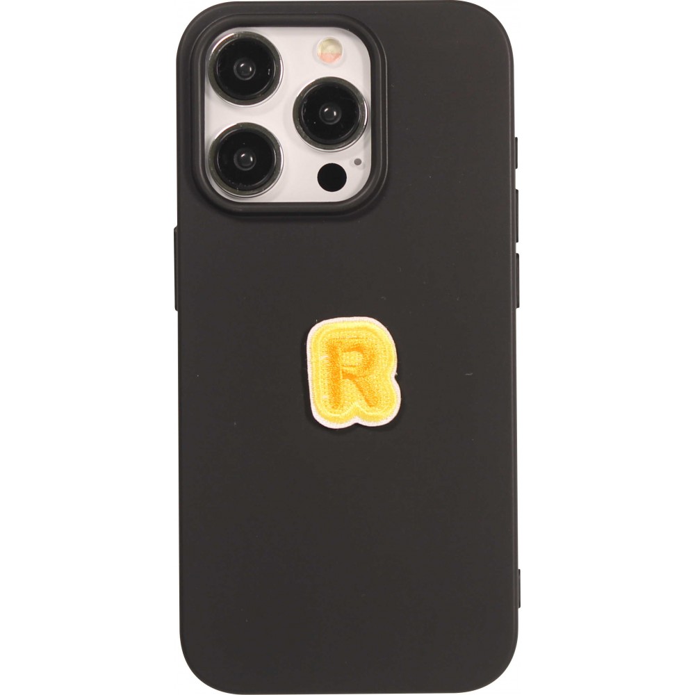 Sticker Aufkleber für Handy/Tablet/Computer 3D gestickt - Mini Lettre R