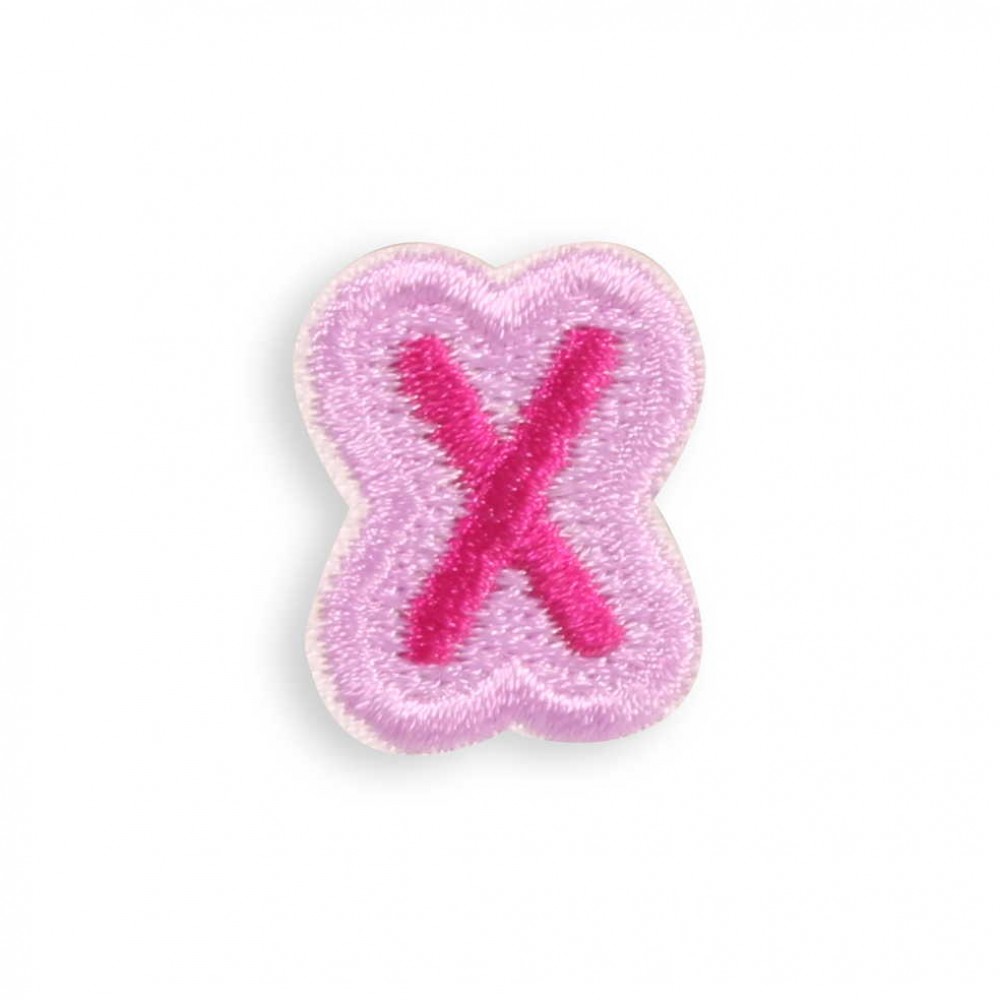 Sticker Aufkleber für Handy/Tablet/Computer 3D gestickt - Mini Lettre X