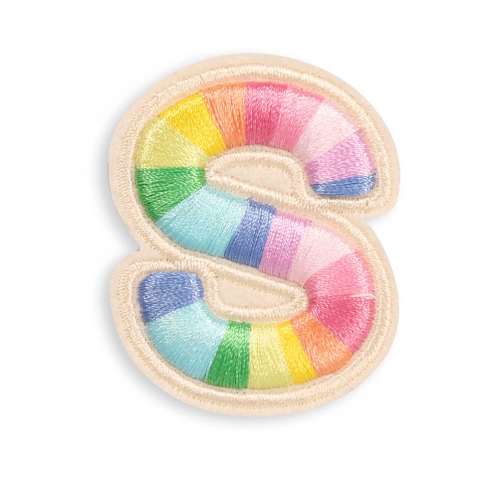 Sticker Aufkleber für Handy/Tablet/Computer 3D gestickt - Lettre S