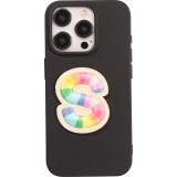 Sticker Aufkleber für Handy/Tablet/Computer 3D gestickt - Lettre S