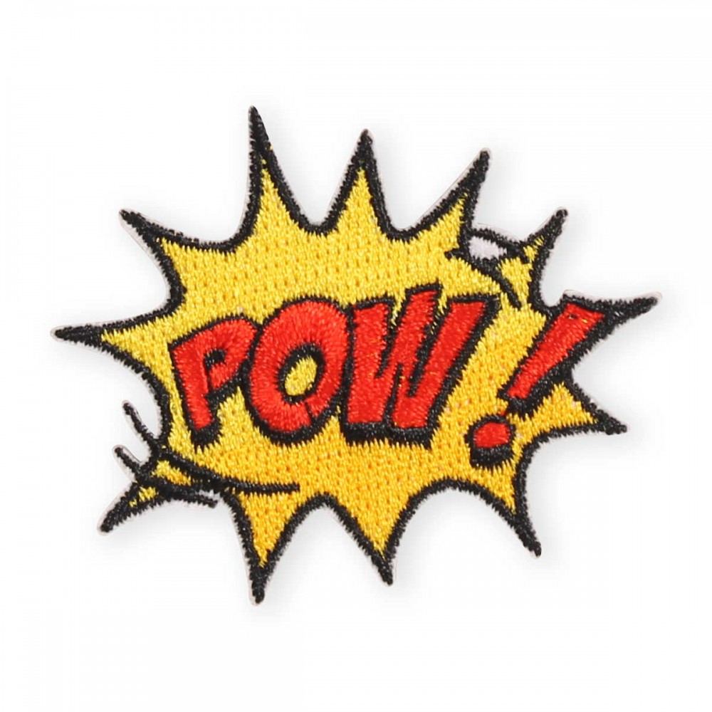 Autocollant sticker pour téléphone/tablette/ordinateur brodé en 3D - POW