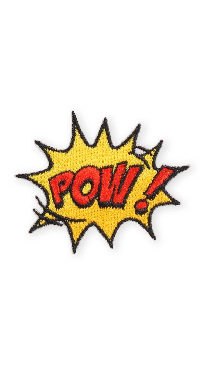 Sticker Aufkleber für Handy/Tablet/Computer 3D gestickt - POW