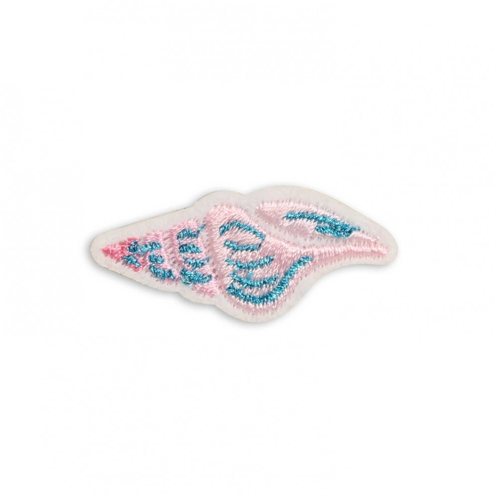 Sticker Aufkleber für Handy/Tablet/Computer 3D gestickt - Pink Beach Shell
