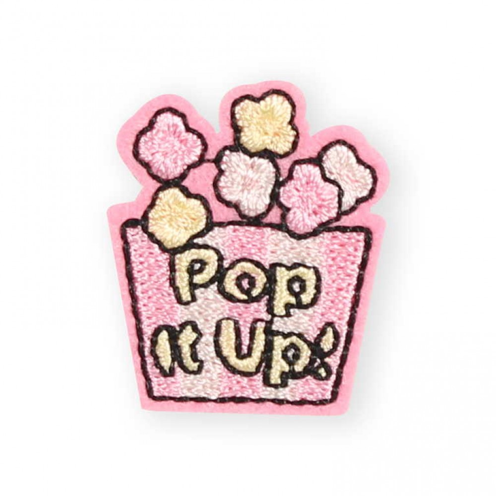 Sticker Aufkleber für Handy/Tablet/Computer 3D gestickt - Pop corn