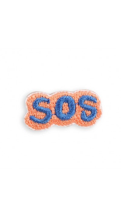 Sticker Aufkleber für Handy/Tablet/Computer 3D gestickt - SOS