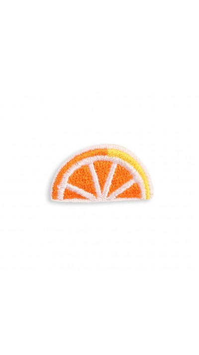 Sticker Aufkleber für Handy/Tablet/Computer 3D gestickt - Slice of Orange