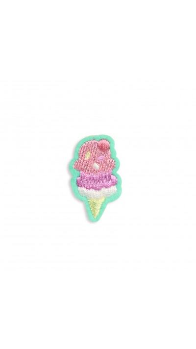 Sticker Aufkleber für Handy/Tablet/Computer 3D gestickt - Strawberry Icecream