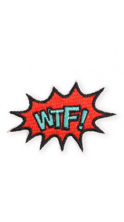 Sticker Aufkleber für Handy/Tablet/Computer 3D gestickt - WTF