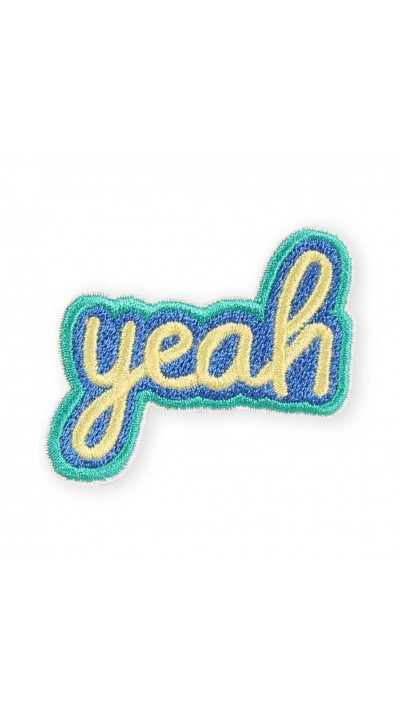 Sticker Aufkleber für Handy/Tablet/Computer 3D gestickt - Yeah