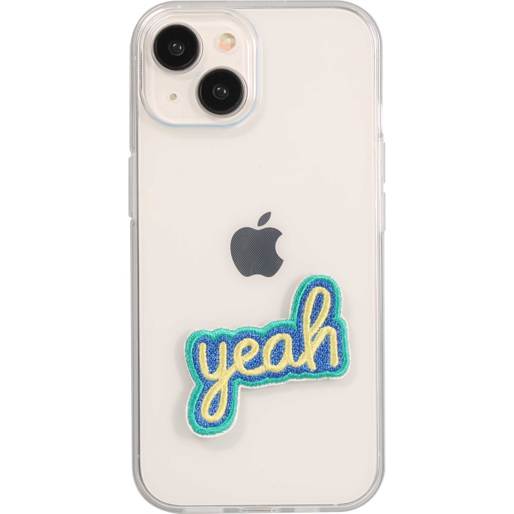 Sticker Aufkleber für Handy/Tablet/Computer 3D gestickt - Yeah