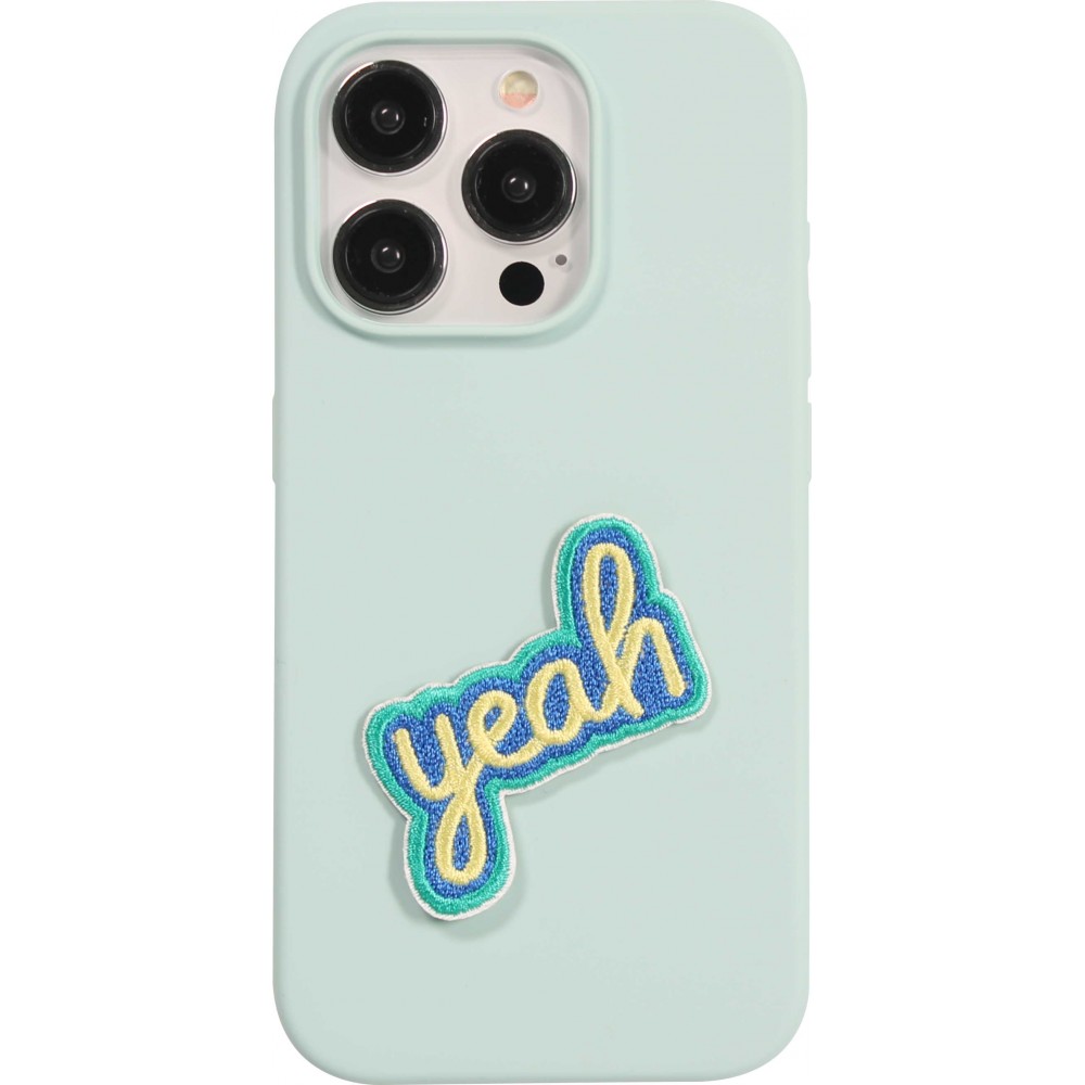 Sticker Aufkleber für Handy/Tablet/Computer 3D gestickt - Yeah