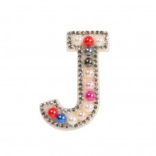 Sticker Aufkleber für Handy/Tablet/Computer 3D Pearls Regenbogen - Buchstabe J