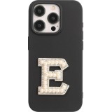 Sticker Aufkleber für Handy/Tablet/Computer 3D Pearls weiss - Buchstabe E