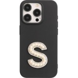 Sticker Aufkleber für Handy/Tablet/Computer 3D Pearls weiss - Buchstabe S