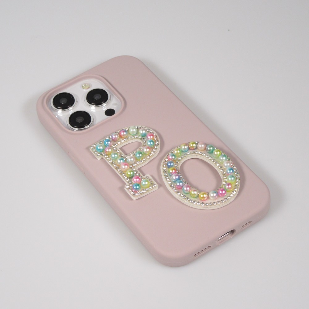 Sticker Aufkleber für Handy/Tablet/Computer 3D Pearls Multifarben - Buchstabe L