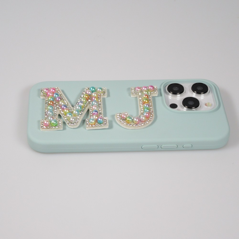 Sticker Aufkleber für Handy/Tablet/Computer 3D Pearls Multifarben - Buchstabe L