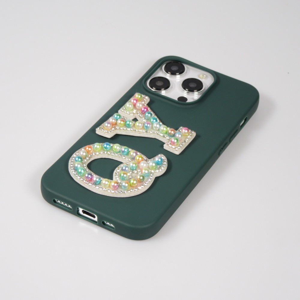 Sticker Aufkleber für Handy/Tablet/Computer 3D Pearls Multifarben - Buchstabe L
