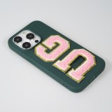 Sticker Aufkleber für Handy/Tablet/Computer 3D gestickt Hellrosa - Buchstabe X