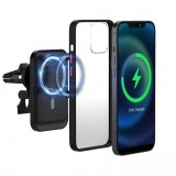 Universeller MagSafe Aufkleber für Smartphone Hüllen Android & iOS Plastiküberzug - Schwarz