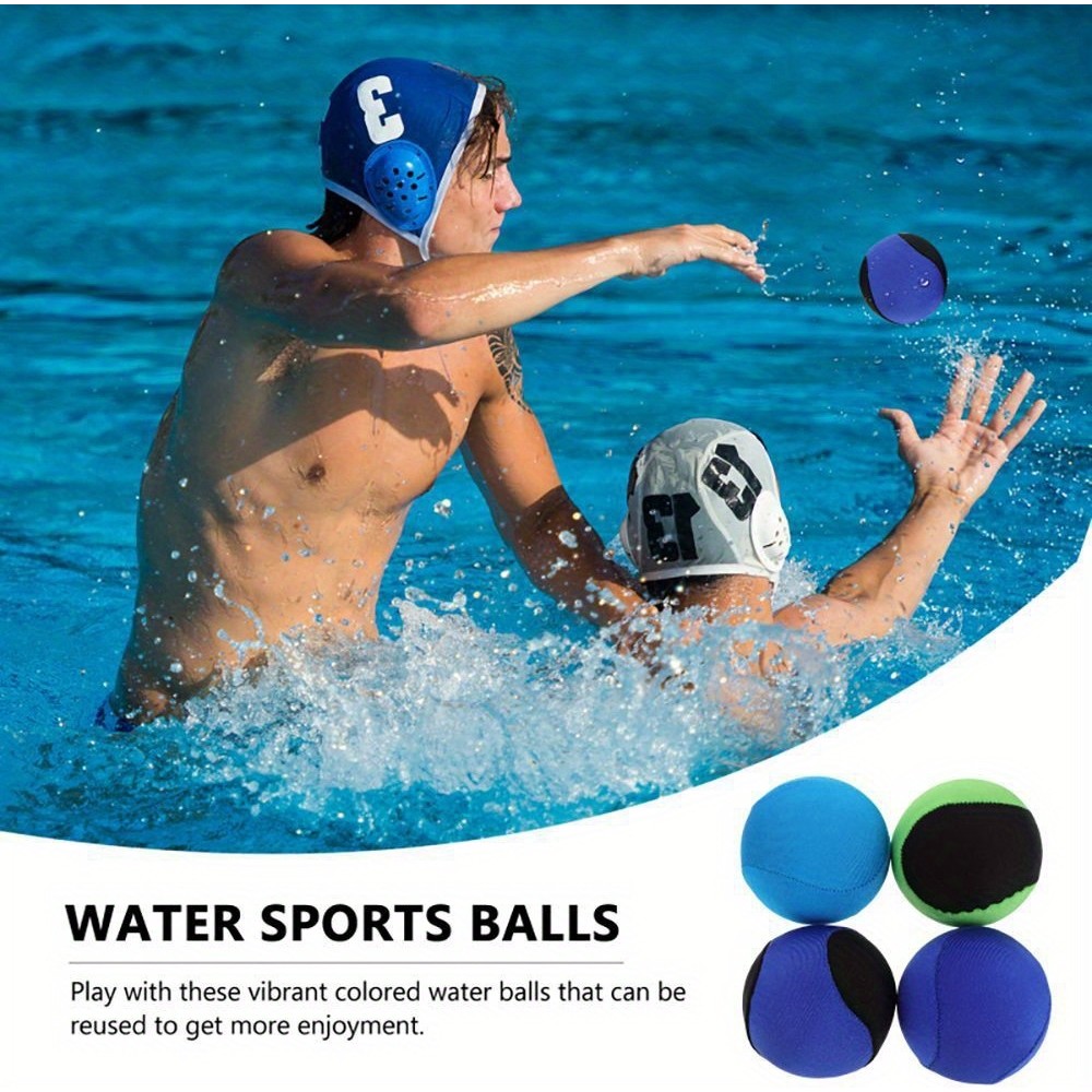 Haltbarer Gummiball für Pool und Strand - Wasserball, springend, Sommer - Blau/Gelb
