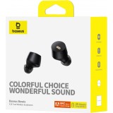 Baseus Bowie E18 Bluetooth 5.3 TWS In-Ear Kopfh&ouml;rer IPX4 mit Ladeetui - Schwarz