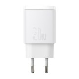 Baseus Ladegerät 20W USB und USB-C (Quick Charge) - Weiss