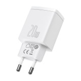 Baseus Ladegerät 20W USB und USB-C (Quick Charge) - Weiss
