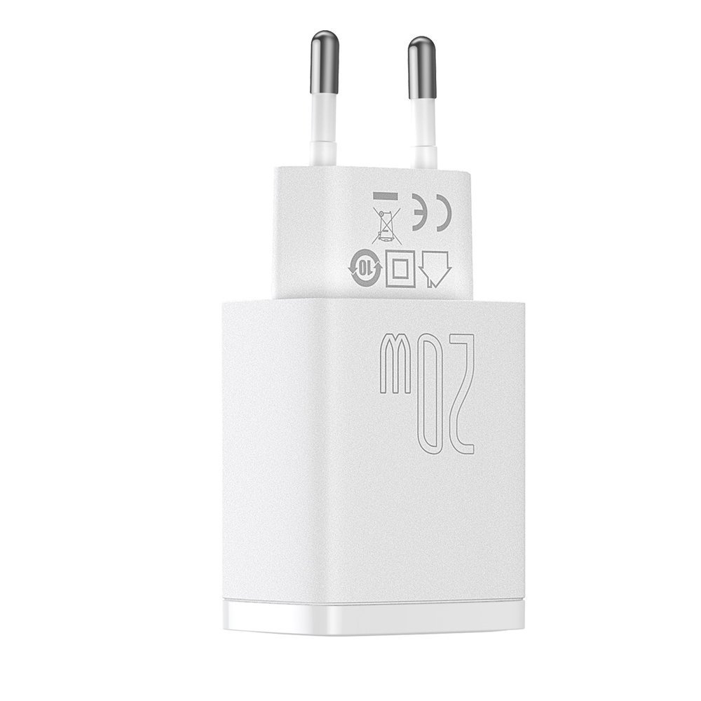 Baseus Ladegerät 20W USB und USB-C (Quick Charge) - Weiss