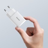 Baseus Ladegerät 20W USB und USB-C (Quick Charge) - Weiss