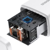 Baseus Ladegerät 20W USB und USB-C (Quick Charge) - Weiss