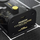 Dudao Powerbank 10000 mAh USB-C / USB-A 22.5W PD Schnellladung tragbares Ladeger&auml;t K16 - Schwarz