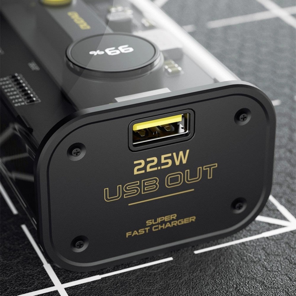 Dudao Powerbank 10000 mAh USB-C / USB-A 22.5W PD Schnellladung tragbares Ladeger&auml;t K16 - Schwarz