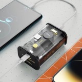 Dudao Powerbank 10000 mAh USB-C / USB-A 22.5W PD Schnellladung tragbares Ladeger&auml;t K16 - Schwarz