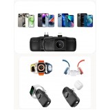 Wozinsky WF16-YCS 5000mAh 15W USB-C Mini Powerbank mit integriertem USB-C-Kabel und Apple Watch Ladeger&auml;t - Schwarz