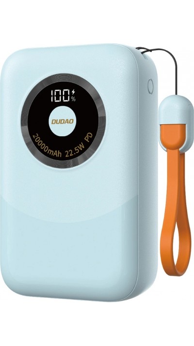 Dudao K21Pro Mini Power Bank 20000mAh 22.5W tragbare externe Batterie Fast Charge - Blau