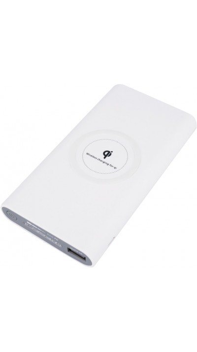 Powerbank fast charge inkl. Wireless charging 10000 mAh - Weiss