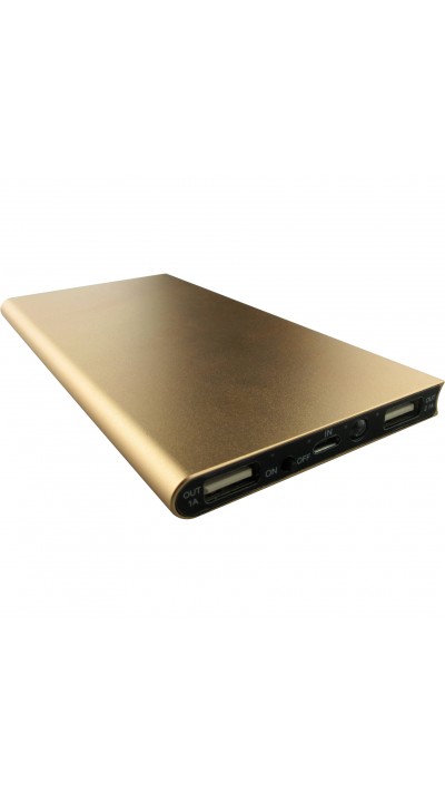 Luxury Externe Batterie Deluxe Smart flat 10'000 mAh - Gold